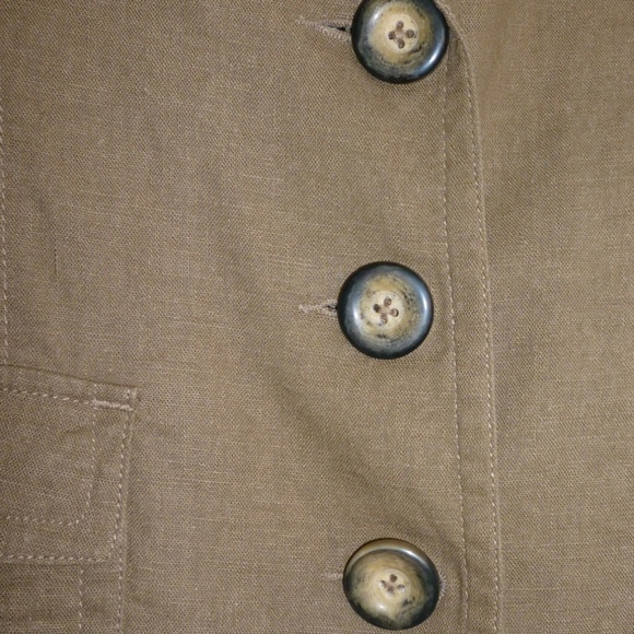 Tex by Max Azrio Linen Blend Blazer Tan/Camel - Picture 4 of 7